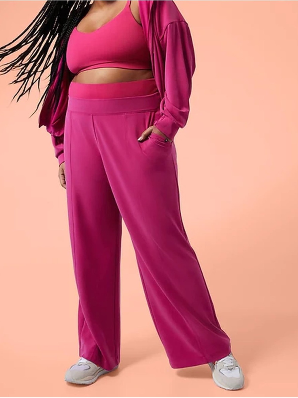 Athleta x Alicia Keys Wide Leg Sweatpants